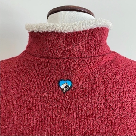Kuhl Alfpaca Fleece 1/4 Zip Sweater Pullover Red Womens Medium - Picture 3 of 12